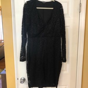 Black Lace Bodycon Dress